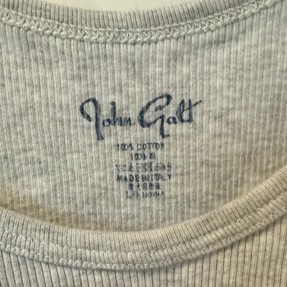 Brandy Melville Gray Ribbed Tank - Picture 2 of 2